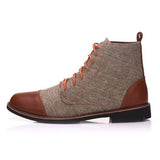 Casual Lace-up Gladiator Patchwork Men Boots