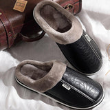 Big Size Non-slip Indoor Winter Waterproof Men's Slippers