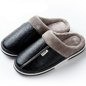 Big Size Non-slip Indoor Winter Waterproof Men's Slippers