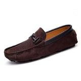 Fashion Suede Leather Slip On Men's Boat Shoes Loafers