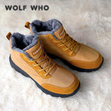 Fashion Fur Flock Warm Winter Men Ankle Boots