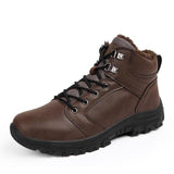 Vintage Waterproof Winter Warm Men Ankle Boots