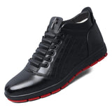 Fashion Lace-up Genuine Leather Flat Men Ankle Boots