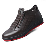 Fashion Lace-up Genuine Leather Flat Men Ankle Boots