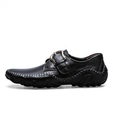 Fashion Split Leather Moccasins Men Casual Flats Loafers