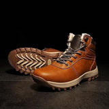 British PU leather Winter Men Boots