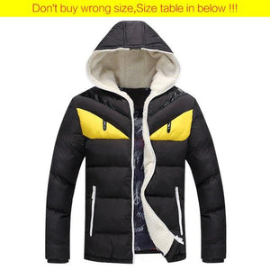 Fashion Casual Cotton-padded Slim Fit Men Coats