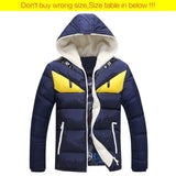 Fashion Casual Cotton-padded Slim Fit Men Coats