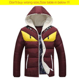 Fashion Casual Cotton-padded Slim Fit Men Coats