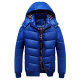 Breathable Windproof Plaid Thick Warm Men Coats