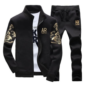 Fashion Autumn Spring Sweatshirt +Pant Men's Sets