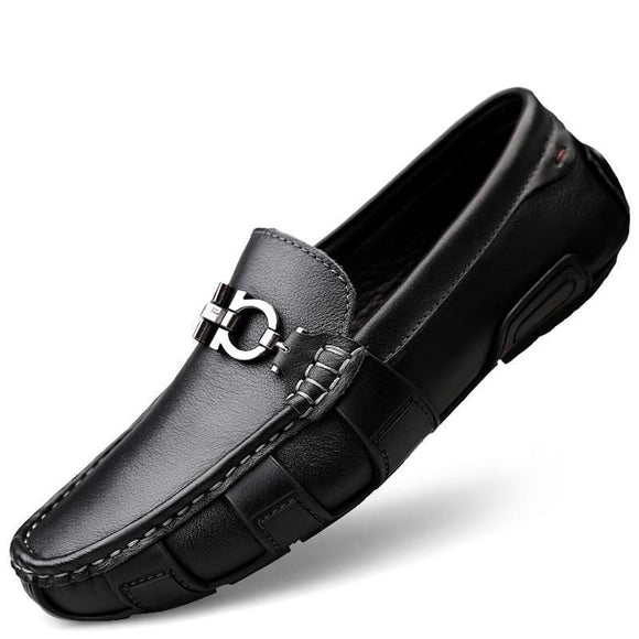 Fashion Big Size Genuine Leather Slip-on Man Loafers