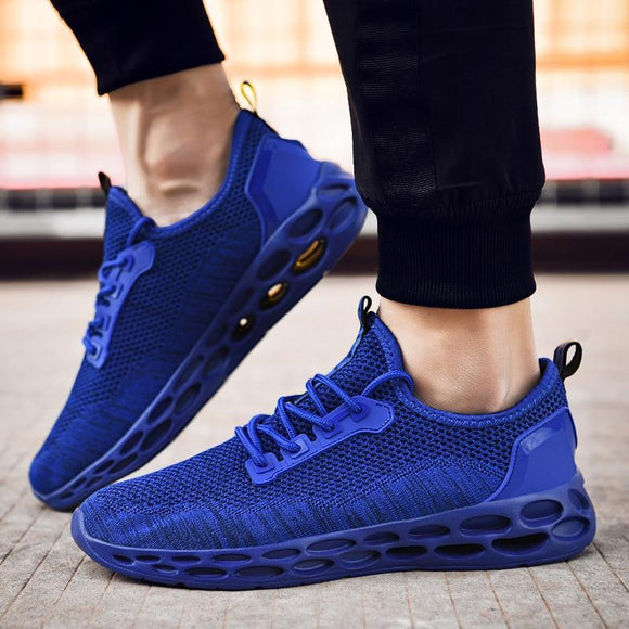 Fashion Weaving Mesh Breathable Light Soft Trainers Men Sneakers