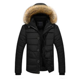 Men's High Quality Thick Winter Warm Jackets Color Block Patchwork Coats