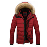 Men's High Quality Thick Winter Warm Jackets Color Block Patchwork Coats