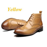 Fashion PU Leather Lace-up Men Boots