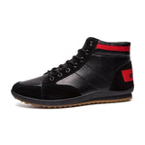 Fashion PU Leather Lace-up Warm Comfortable Men Ankle Boots