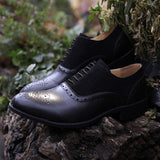 Pointed Toe Handmade Leather Oxfords Men Dress Shoes