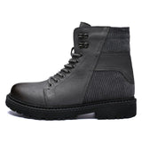 Fashion Lace-up Leather Men Boots