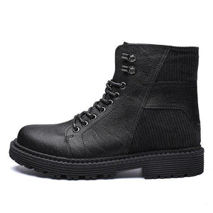 Fashion Lace-up Leather Men Boots