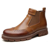 Fashion British Style Men Chelsea Ankle Boots