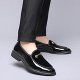 Fashion Spring Autumn Solid Casual Men Leather Shoes