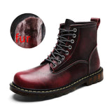 Waterproof Genuine leather Autumn/Winter Men Ankle Boots