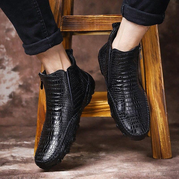 Men's Fashion Leather Ankle Boots