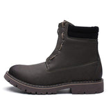 Vintage Winter Casual Lace-up Leather Men Snow Boots