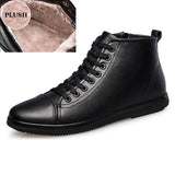 Fashion Lace Up Genuine Leather Men Ankle Boots