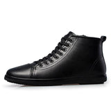 Fashion Lace Up Genuine Leather Men Ankle Boots