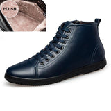 Fashion Lace Up Genuine Leather Men Ankle Boots