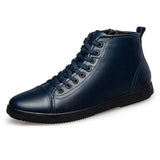 Fashion Lace Up Genuine Leather Men Ankle Boots