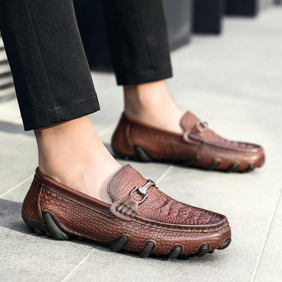 Fashion Business Leather Men's Loafers Driving Shoes