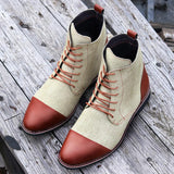 Fashion Slip-on Men's Ankle Boots