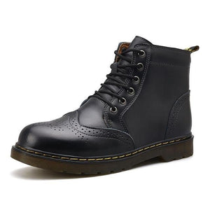 Men's High Quality Genuine Leather Ankle Boots