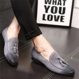 Italian Style Tassel Casual Slip On Pointed Toe Men's Loafers