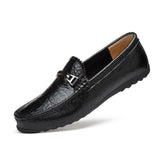 Fashion Genuine Leather Slip-on Men's Loafers Driving Shoes