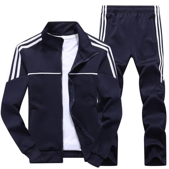 Men's Sets-Spring Autumn 2 Piece Men's Sportswear Tracksuits