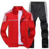 Men's Sets-Spring Autumn 2 Piece Men's Sportswear Tracksuits