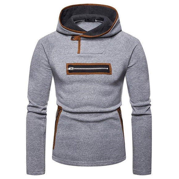 Fashion Spring Autumn Zipper Design Men's Hoodies