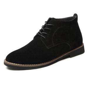 Men's Genuine Leather All Season Lace-up for man Ankle boots