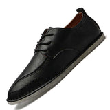 Comfortable Genuine Leather Rubber Soles Men's Casual Shoes