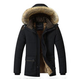 New Fashion Collar Hooded Warm Wool Liner Coat Windproof Winter Jacket