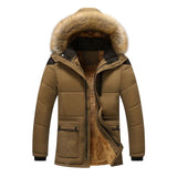 New Fashion Collar Hooded Warm Wool Liner Coat Windproof Winter Jacket