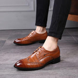 Fashion Pointed Business Office Oxfords Men's Dress Shoes