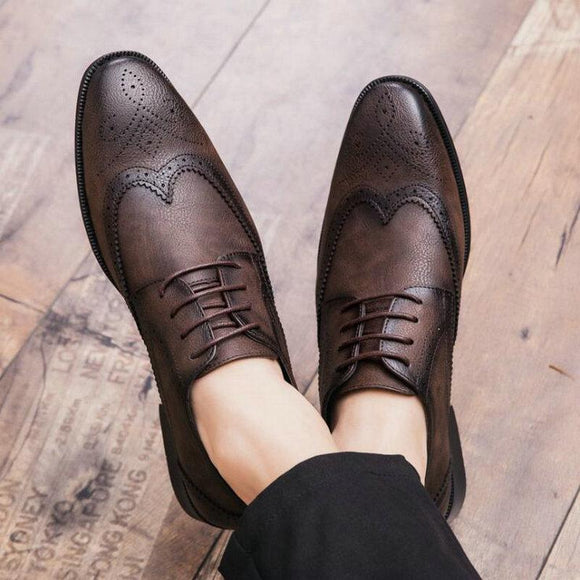 Fashion Oxfords Leather Men's Dress Shoes