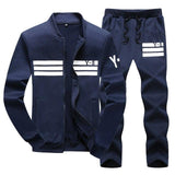 Fashion Plus Size Sporting Men‘s Tracksuits Sets Jacket+Pants