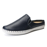 British Style Slip on Flat Loafers Lazy Men's Casual Sandals