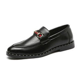 Fashion Rivet Leather Breathable Anti-skid Driving Men's Loafers